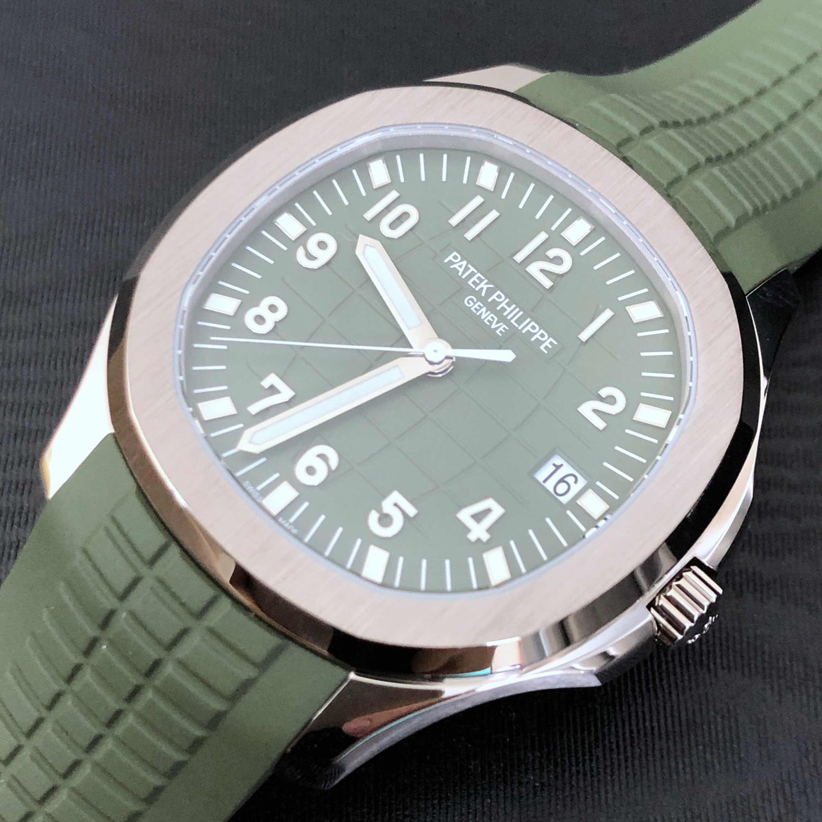 Luxury Automatic Watch for AQUANAUT Green 40mm Dial