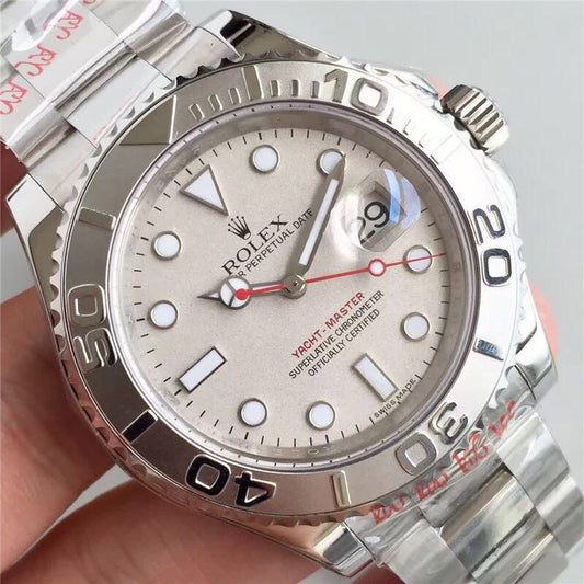 Replica Automatic Watch for Men Yacht Master 116622-0002 Silver Plate 40mm Dial