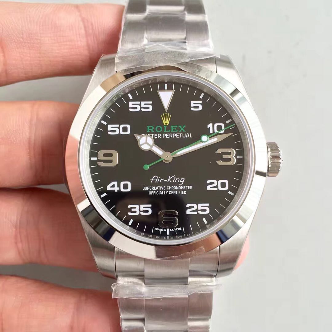 Replica Automatic Watch for Men Air King 40mm Black Dial