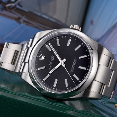 Luxury Automatic Watch for Men Oyster Perpetual m134300-0008 41MM Black Dial