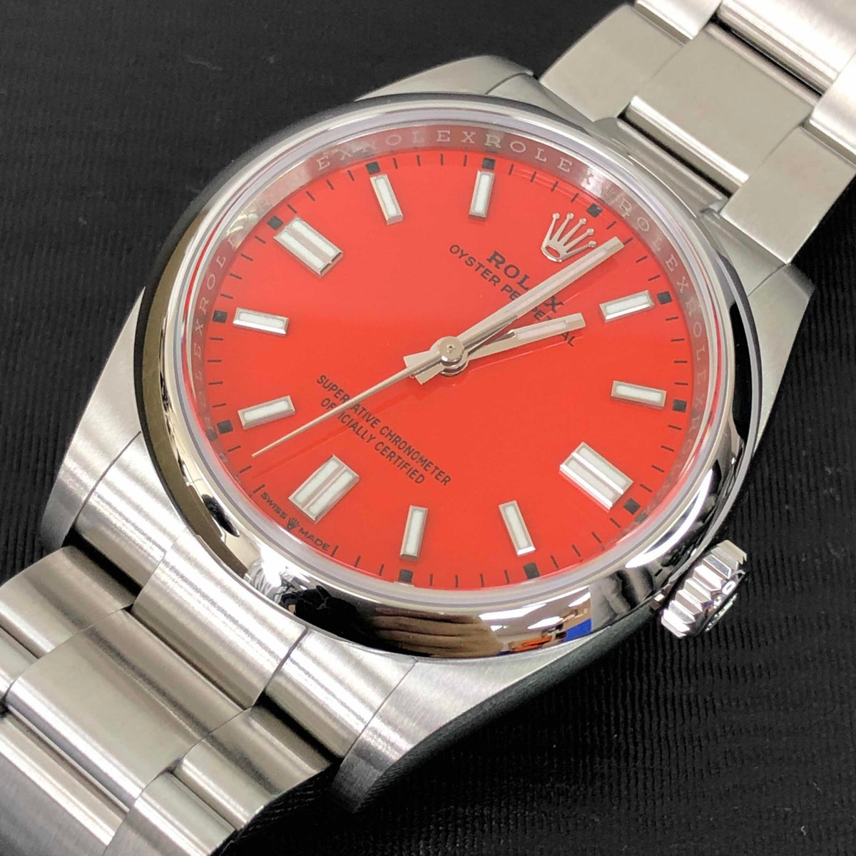 Automatic Mechanical Watch for OYSTER PERPETUAL 126000-0007 36MM Red Dial