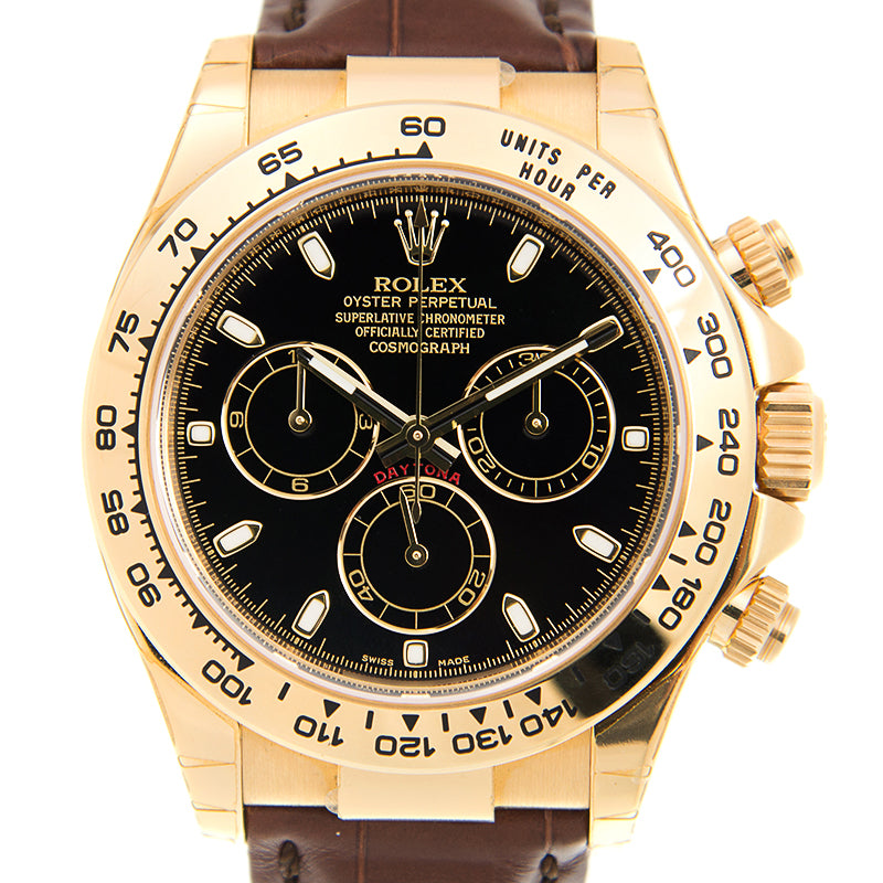 Automatic Watch for DAYTONA 116518 Gold Black 40MM Dial