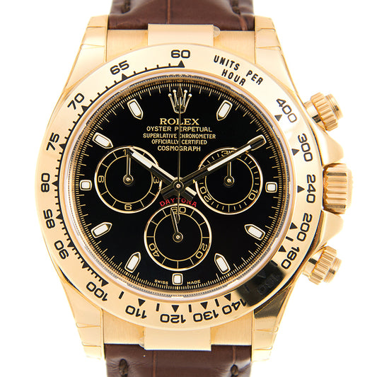 Automatic Watch for DAYTONA 116518 Gold Black 40MM Dial
