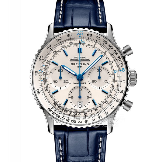 Automatic Watch for Aviation Timing  AB0139A71G1P1 Leather Strap 43MM Dial
