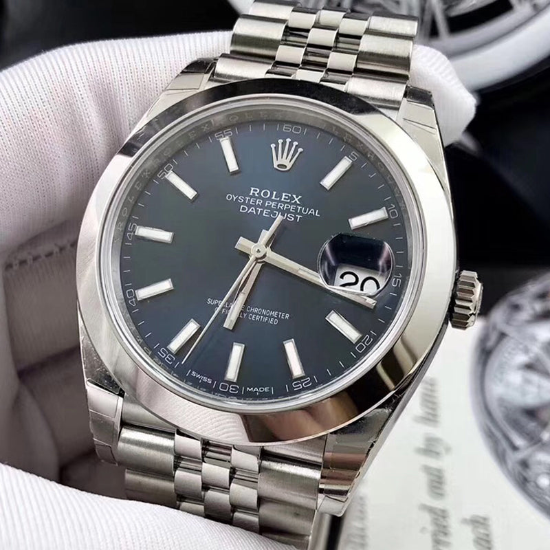 Luxury Automatic Watch for Men Datejust Blue 41MM Dial