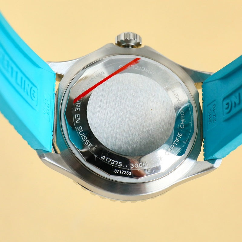 Automatic Watch for SUPEROCEAN A17375211B2S1 Rubber Strap 42MM