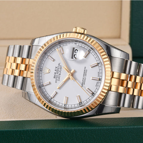 Luxury Automatic Watch for Men Datejust 41MM Gold White Dial