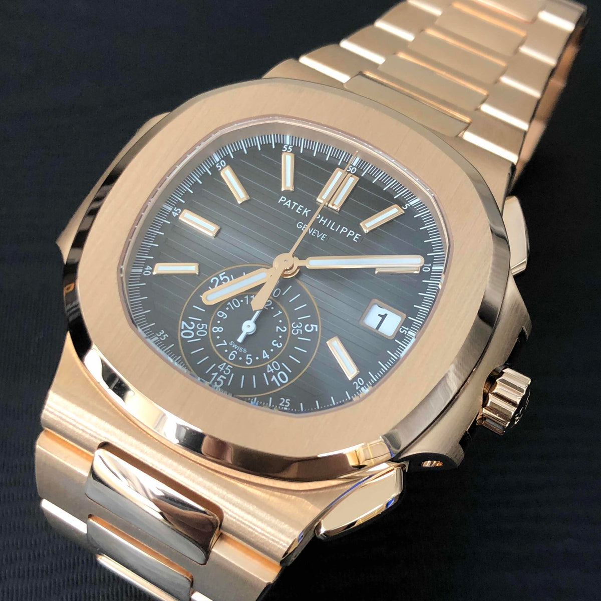 Luxury Automatic Watch for NAUTILUS 5980/1R-001 40.5mm Steel Strap