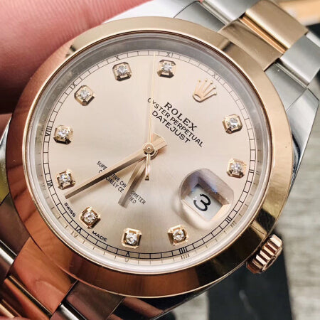 Luxury Automatic Watch for Men Datejust 41MM Rose Gold Dial