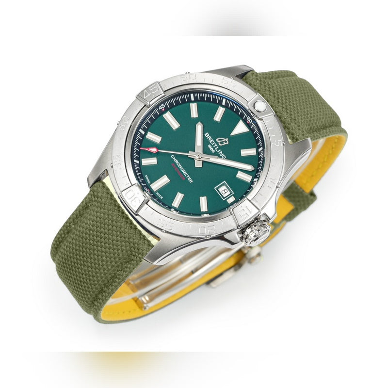 Automatic Watch for AVENGER A17328101 Neylon Strap Green 42MM Dial