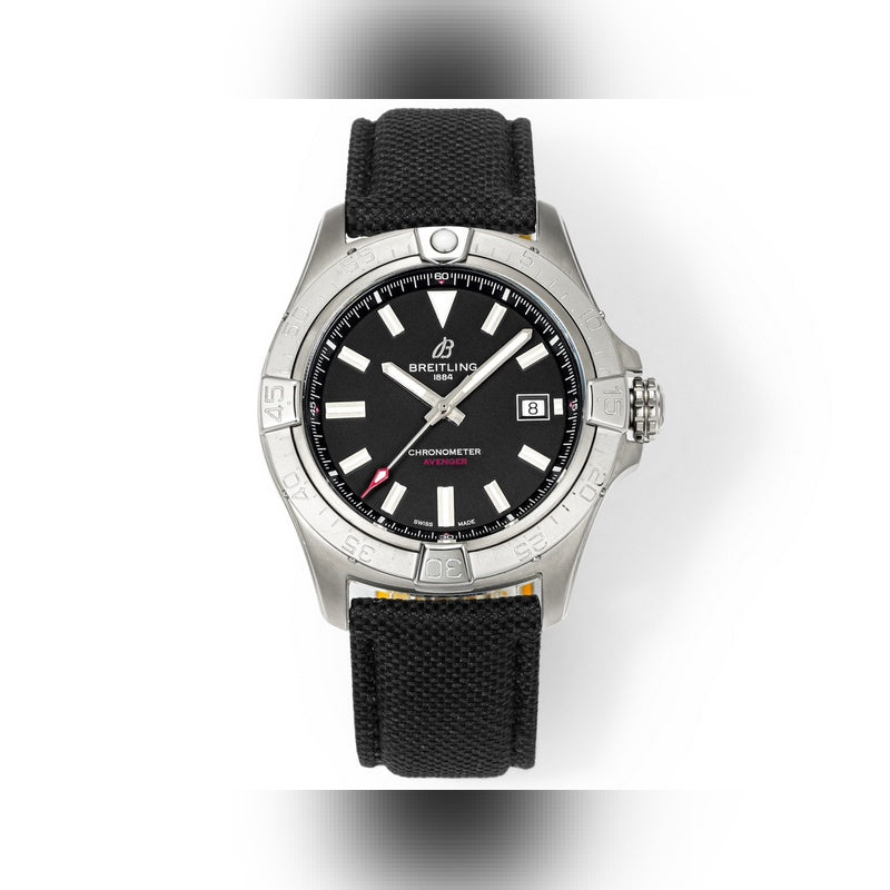 Automatic Watch for AVENGER A17328101 Black Strap Black 42MM Dial
