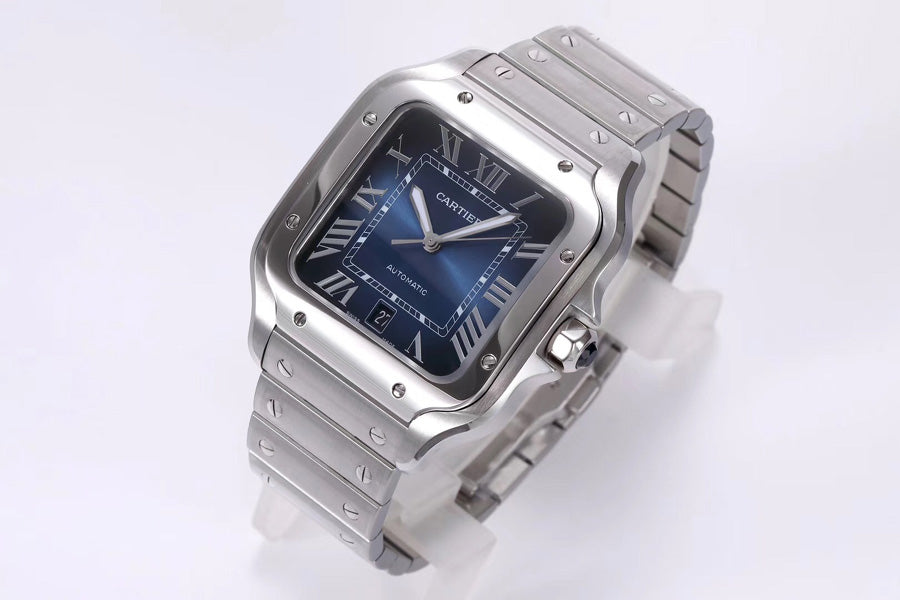 Replica Automatic Watch for SANTOS 47.5*39.8mm Blue Dial