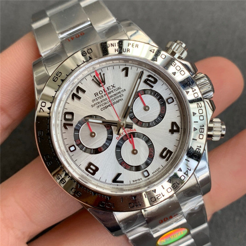 Replica Automatic Watch for Men Cosmograph Daytona 40MM Silver White Dial
