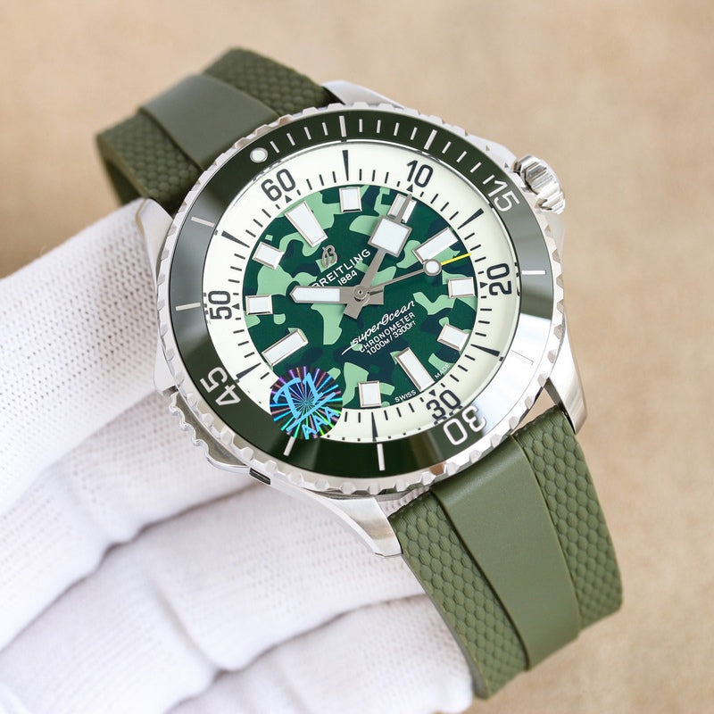 Automatic Watch for SUPEROCEAN E10379D31L1S1 Rubber Strap 46MM