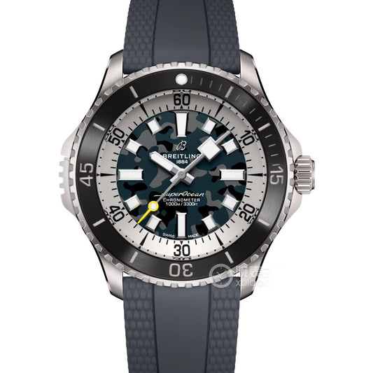 Automatic Watch for SUPEROCEAN  E10379351B1S1 Rubber Strap 46MM