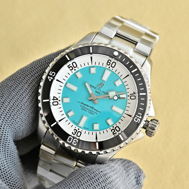 Automatic Watch for SUPEROCEAN A17376211L2A1 Stainless Strap 44MM Dial