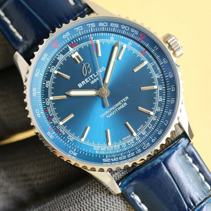 Automatic Watch for Aviation Timing  A17326161C1P3 Leather Strap 41MM Dial