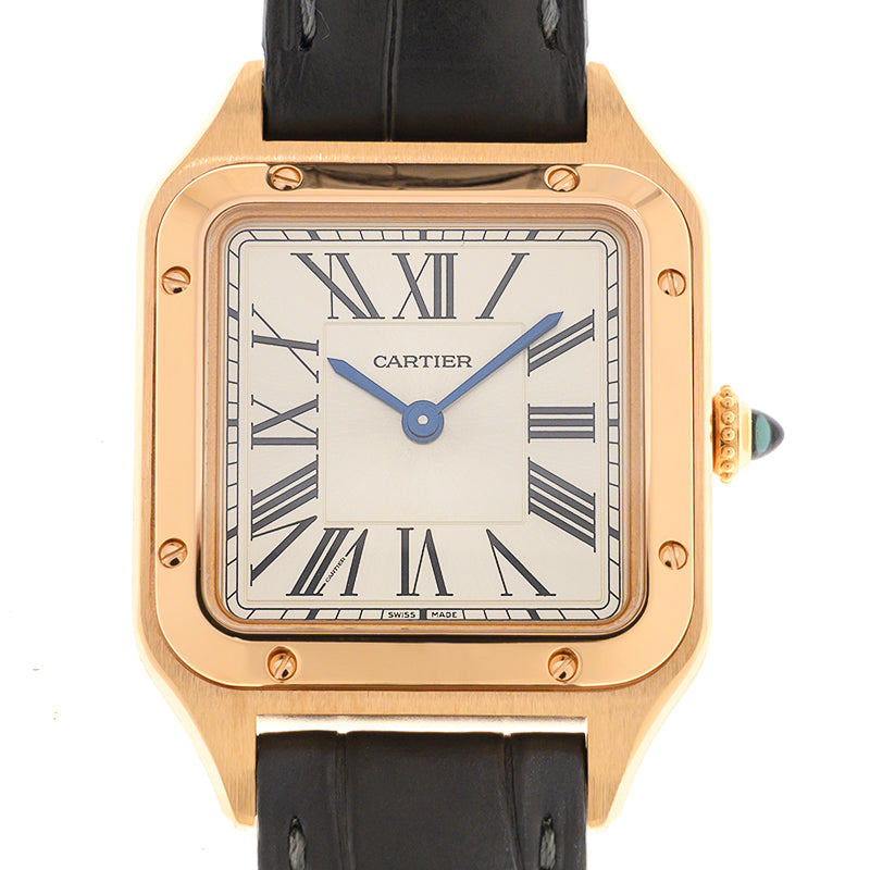 Japanese Quratz Movement Watch for SANTOS  43.5mm*31.4mm Leather Strap  WGSA0022