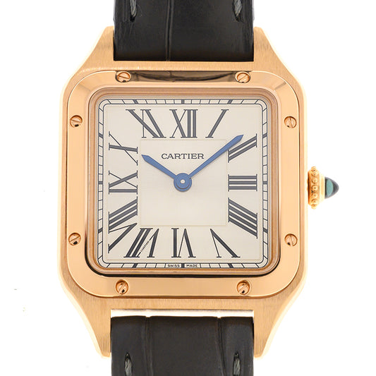 Japanese Quratz Movement Watch for SANTOS  43.5mm*31.4mm Leather Strap  WGSA0022