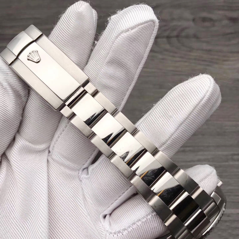 Luxury Automatic Watch for Men Sky-Dweller Steel Strap Silver White 42MM Dial