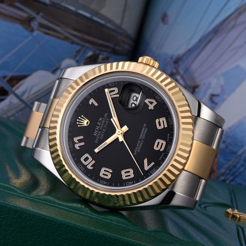 Luxury Automatic Watch for Men Datejust 41MM Gold Black Dial