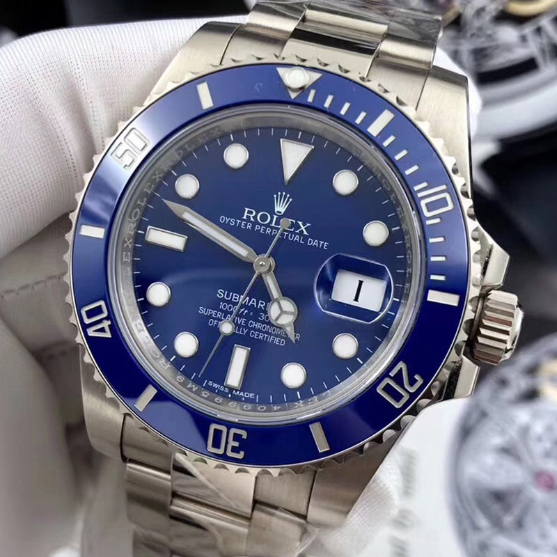 Luxury Automatic Watch for Men Submariner 116619LB-97209 Blue 40MM Dial