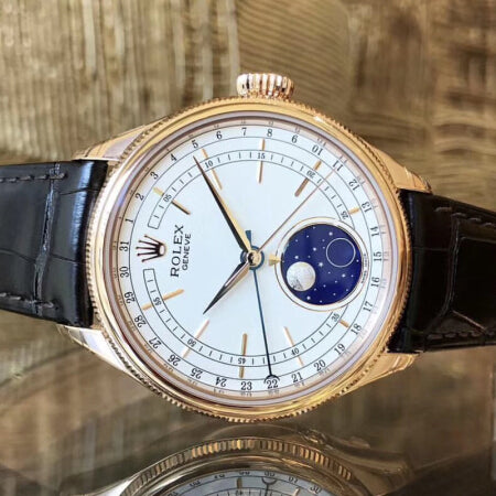 Luxury Automatic Watch for Men Leather Strap Cellini m50535-0002 39MM Dial