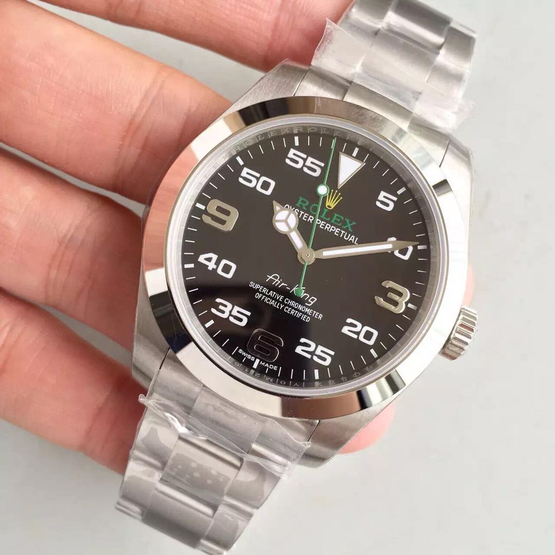Replica Automatic Watch for Men Air King 40mm Black Dial