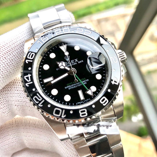 Luxury Automatic Watch for Men GMT Master Steel Strap 40MM Dial