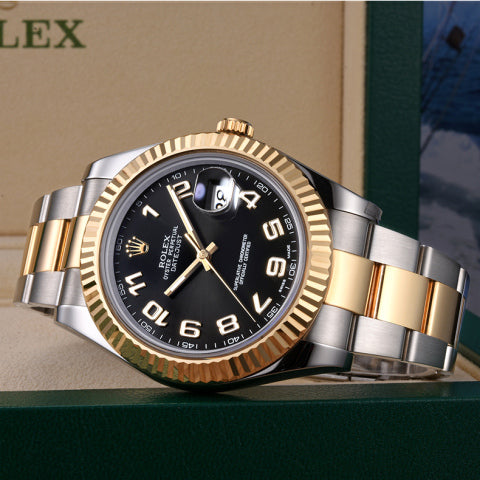 Luxury Automatic Watch for Men Datejust 41MM Gold Black Dial