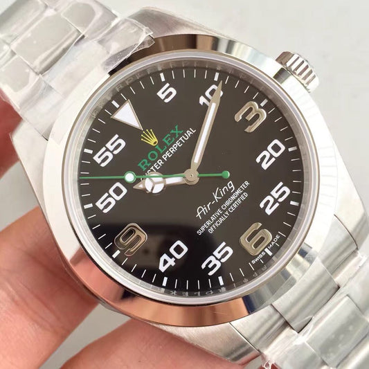 Replica Automatic Watch for Men Air King 40mm Black Dial