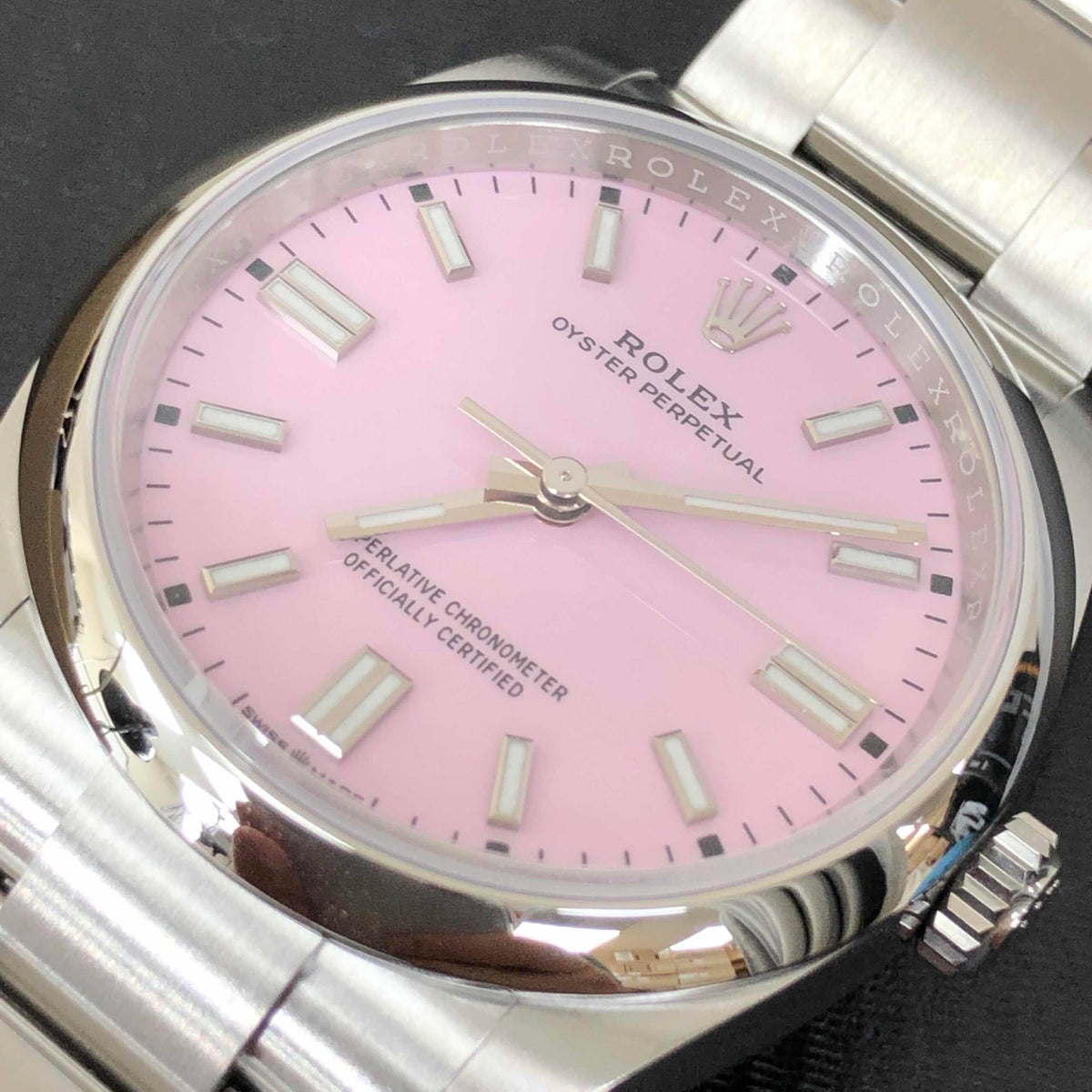Automatic Mechanical Watch for OYSTER PERPETUAL 126000-0008 36MM Pink Dial