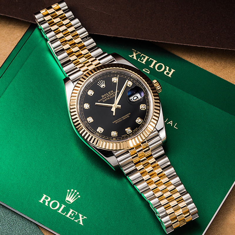 Luxury Automatic Watch for Men Datejust 41MM Gold Black Dial